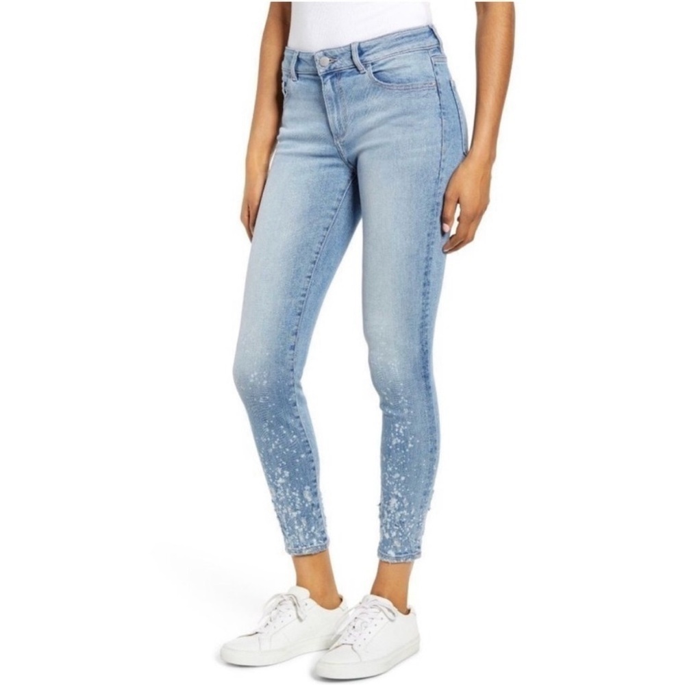 DL1961 Florence Mid-Rise Instasculpt Ankle Skinny Jeans Venice Blue Size 29 - Picture 2 of 12
